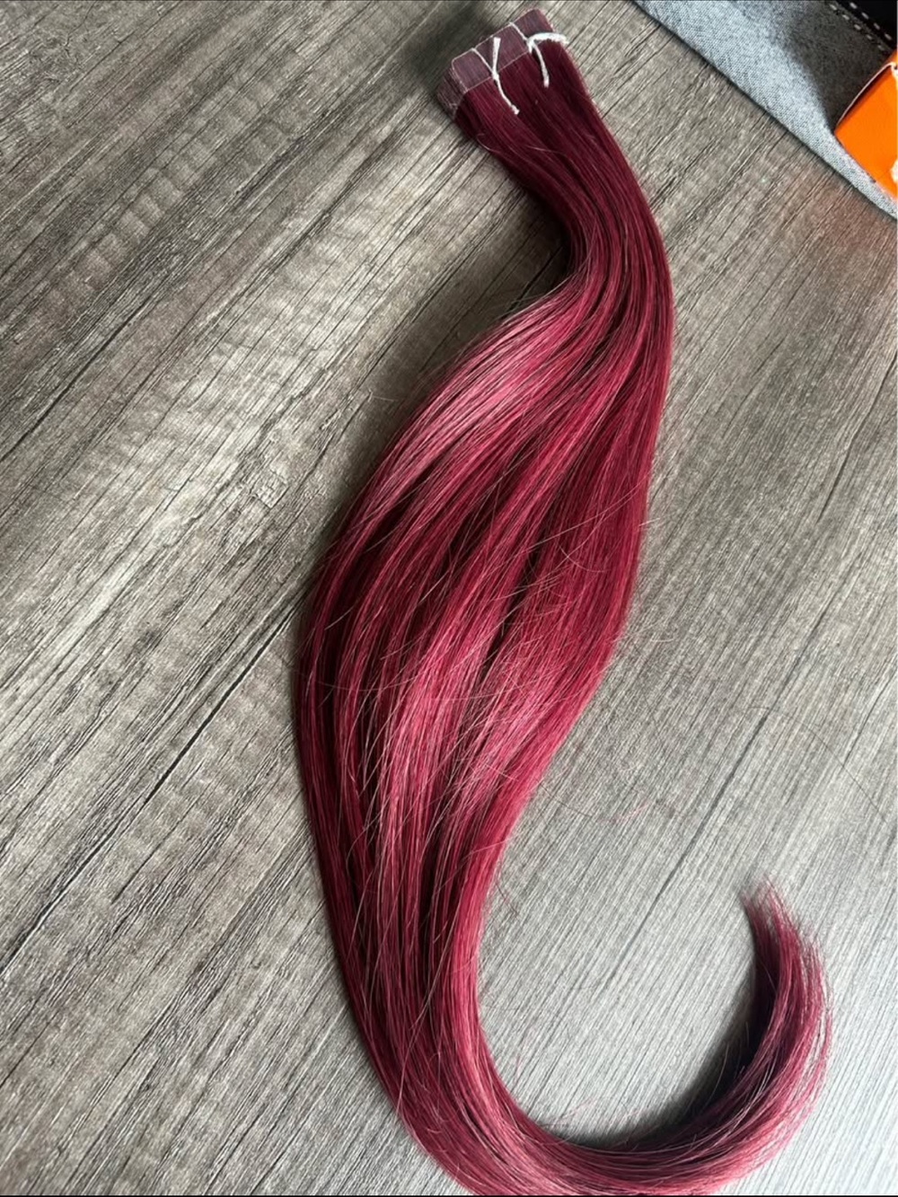 Burgundy Clip-In Hair Extension - Human Hair